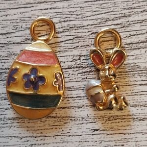 Easter Egg And Bunny Charms